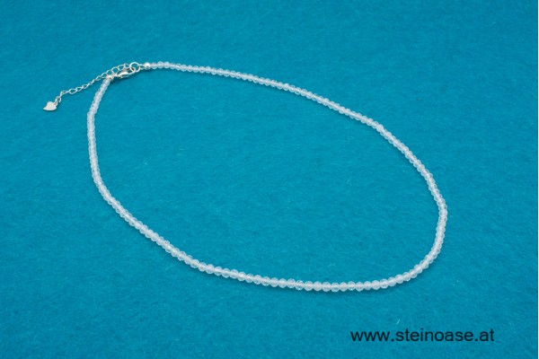 Kette Regenbogen-Mondstein facettiert 3mm